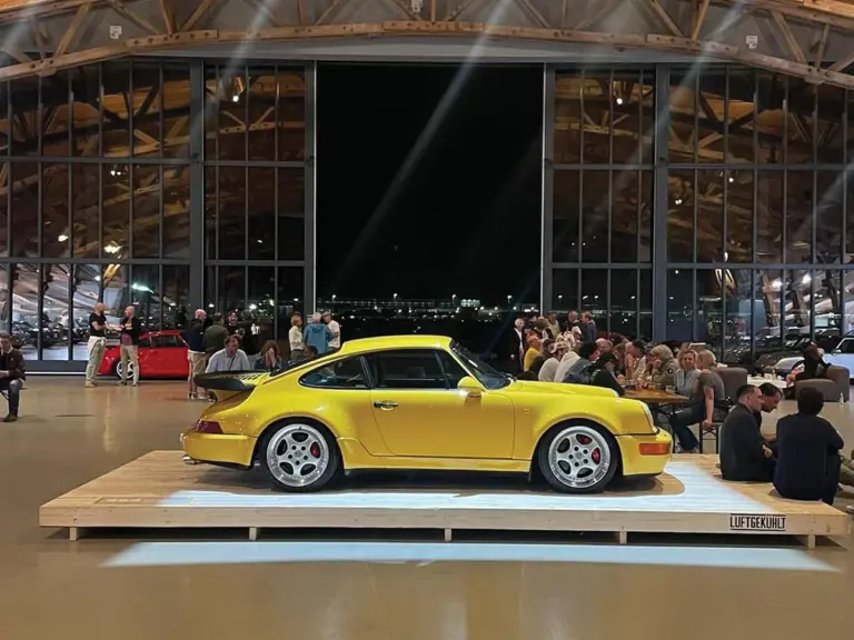 The 911 is pictured at a prominent Porsche meet in Denmark.