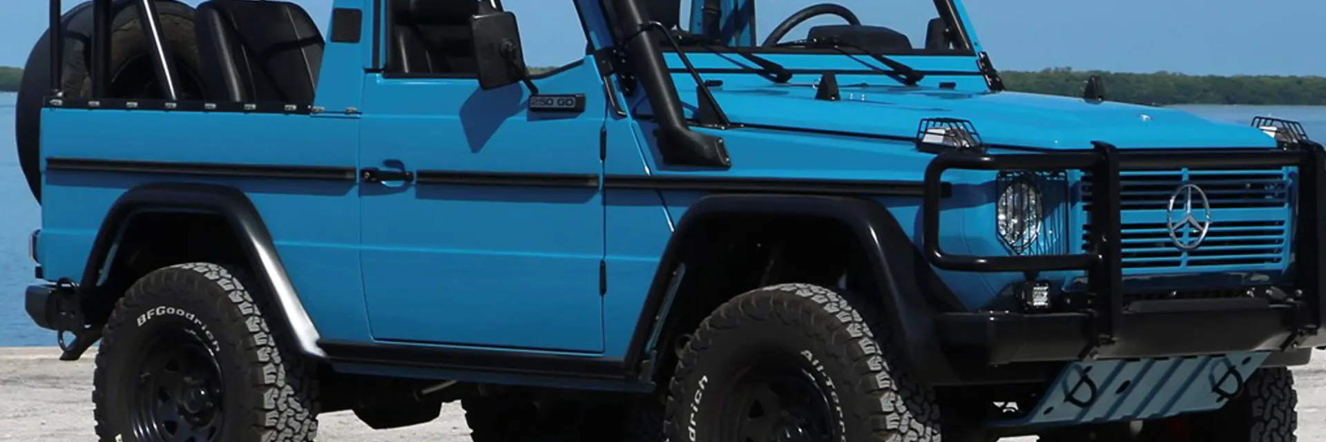 1990 Mercedes Benz 250 GD Wolf and 1973 Volkswagen Type 2 23 Window Conversion offered in RM Sothebys Sand Lots auction