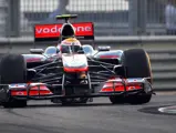 Lewis Hamilton as seen during qualifying during the 2010 Abu Dhabi Grand Prix