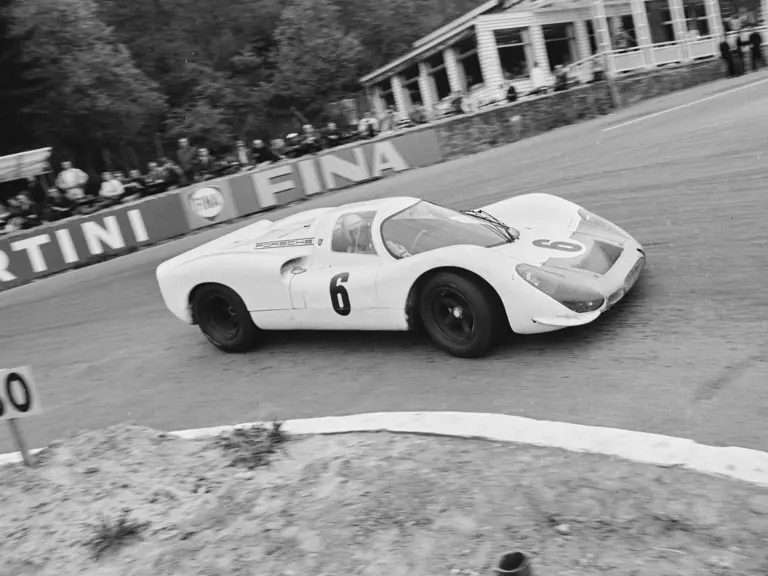 Chassis no. 908-010 at the 1968 Spa 1000 KM.