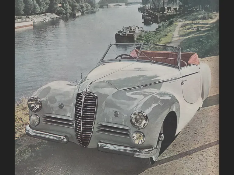 Captured by Mr. Albert Prost, long-time owner of chassis no. 801610. The car is seen here finished in white, understood to be its original colour, its front outer grille has also been modified since.