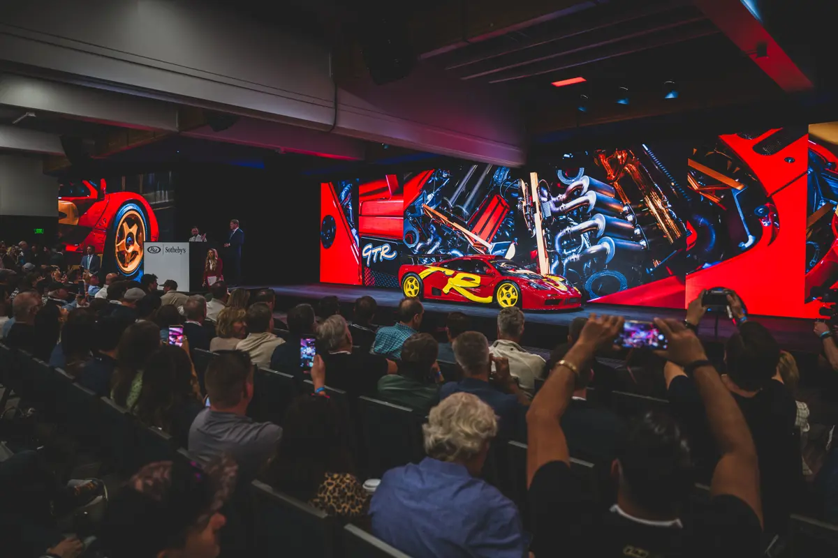 1996 McLaren F1 GTR being auction at RM Sotheby's Monterey auction 2026
