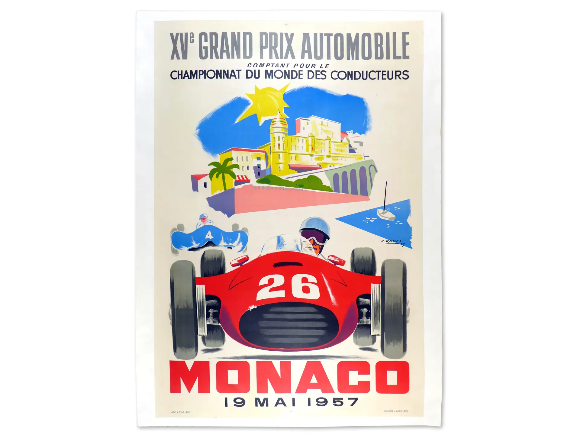 Monaco XV Grand Prix Automobile by J. Ramel, 1957 | SHIFT/Monterey 2020 ...