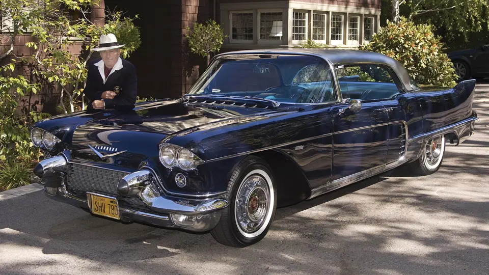 1957 Cadillac Eldorado Brougham belonging to Geoffrey Smith, photographed 9/3/09 in driveway of 35 Cullodon Park, San Rafael, CA