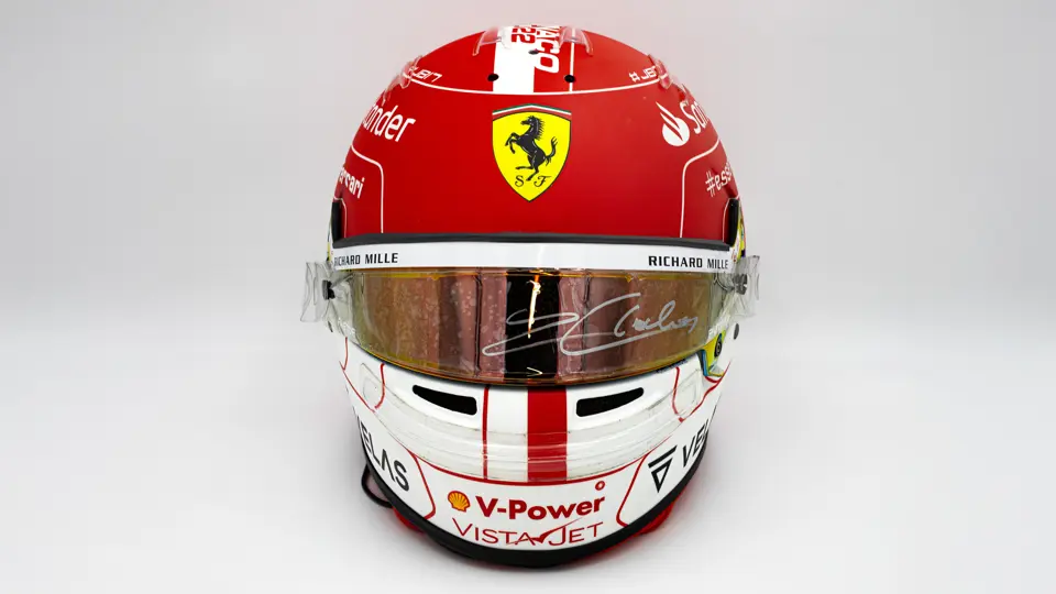 2022 Charles Leclerc Scuderia Ferrari Formula 1 Bell Signed