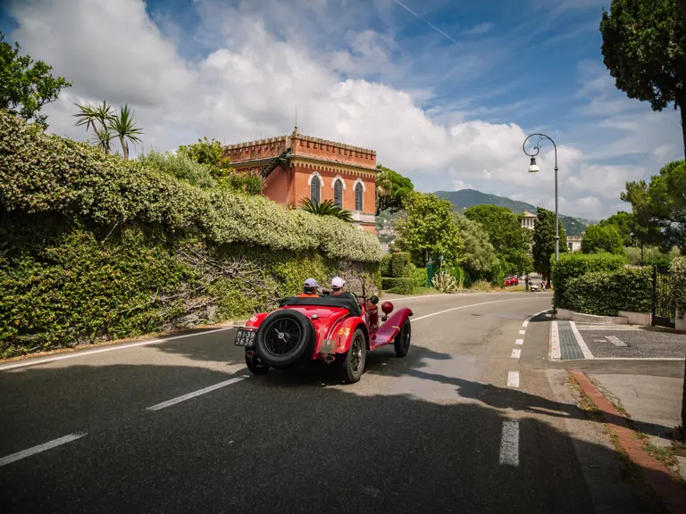 Chassis number 8513041 is pictured during its run on the 2024 Mille Miglia Storica.