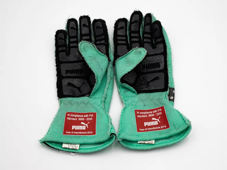 2016 Nico Rosberg Mercedes-AMG Formula 1 Signed Puma Gloves | The