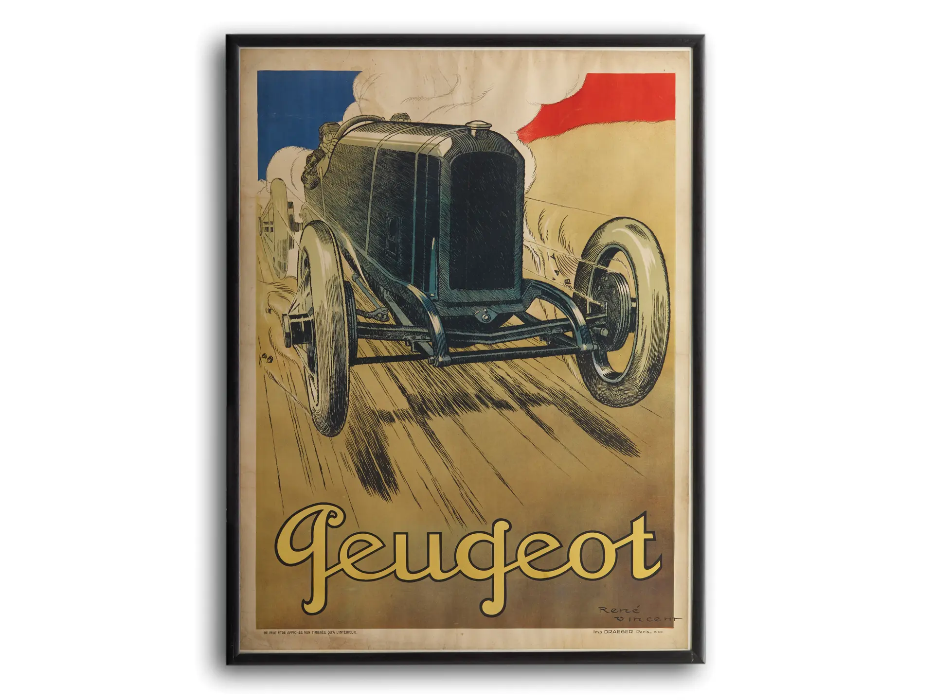 Peugeot poster by René Vincent, 1912 | New York - Art of the 