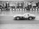 NüRBURGRING, GERMANY - MAY 27: Willy Mairesse / Mike Parkes, SEFAC Ferrari, Ferrari 330 LM/GTO 3673SA during the Nurburgring 1000 kms at Nürburgring on May 27, 1962 in Nürburgring, Germany. (Photo by Rainer Schlegelmilch)