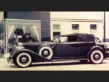 The Packard Twelve shown in a rare period photo from the 1950s.