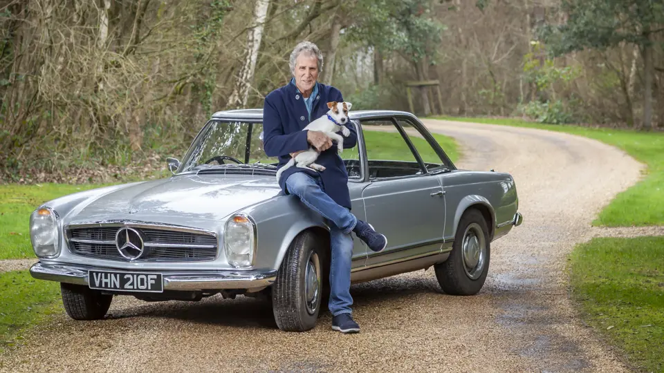 Dire Straits bassist and co-founder John Illsley has owned this Mercedes-Benz since 2014. Pictured here in 2019. Dire Straits bassist and co-founder John Illsley has owned this Mercedes-Benz since 2014. Pictured here in 2019.