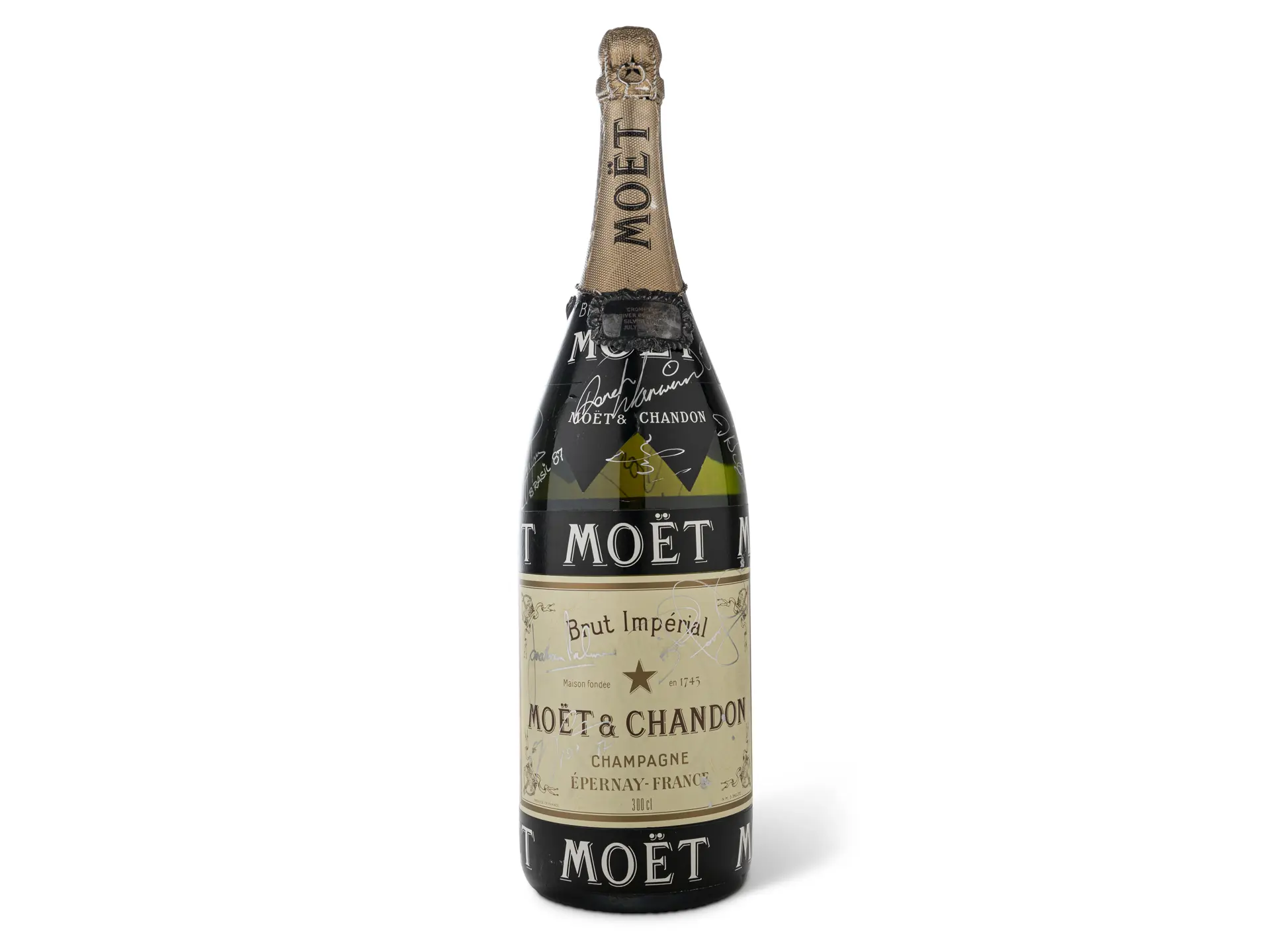 1988 Signed Unopened Moët & Chandon Champagne Bottle British Grand Prix