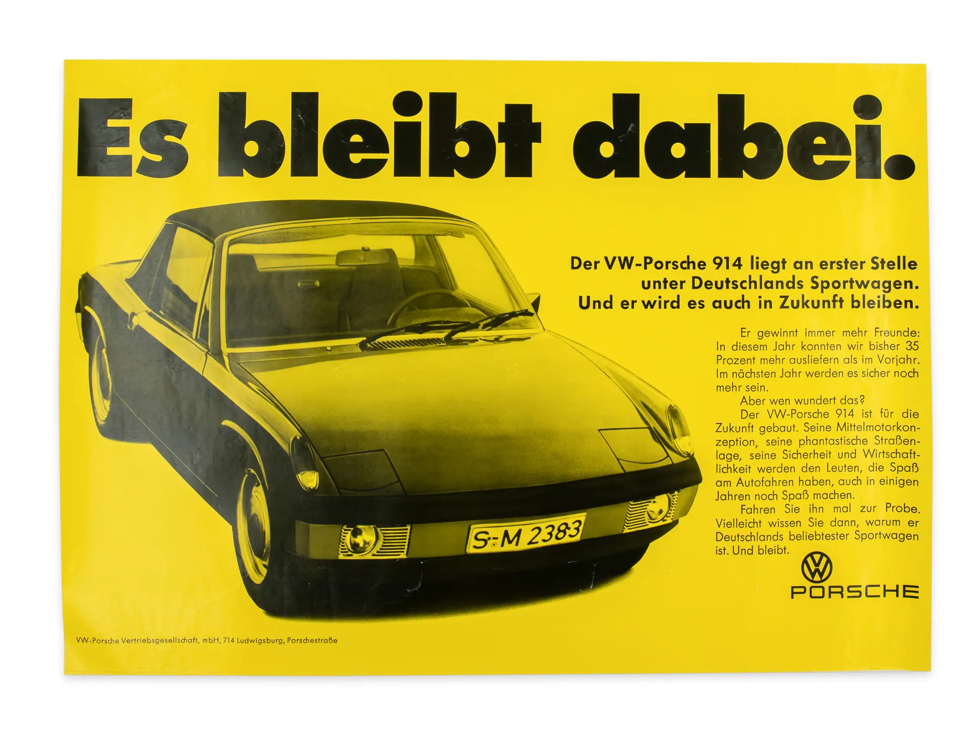 Es bleibt dabei.