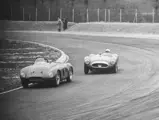 Chassis 0406 MD with Benzoni behind the wheel at the Trofeo Bruno e Fofi Vigorelli in Monza, March 1956.