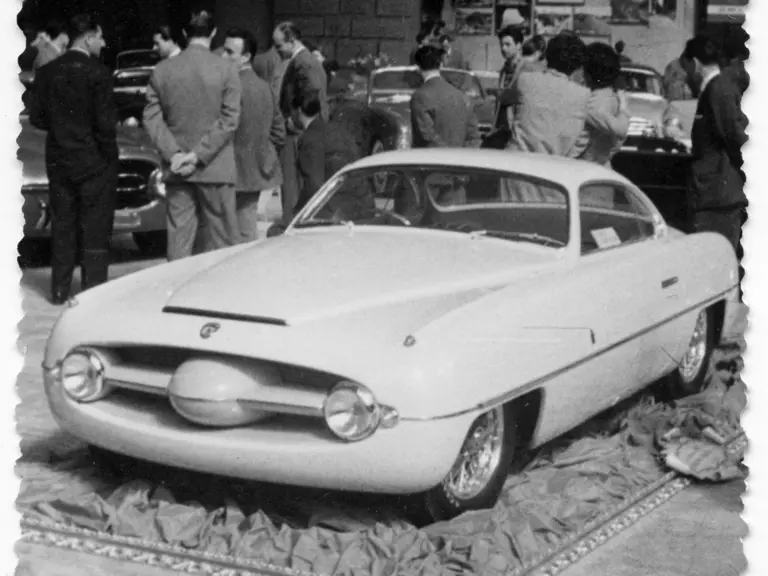 A "premium" from a package of Jacques Superchocolat. The Abarth was everywhere during the early 1950's.