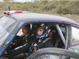 The Tuthill-prepared Porsche 911 SC 'Safari' on the 2022 East African Safari Classic, driven by Ken Block.