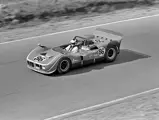 Mike Goth behind the wheel at the Can-Am 1966 Canadian Grand Prix.