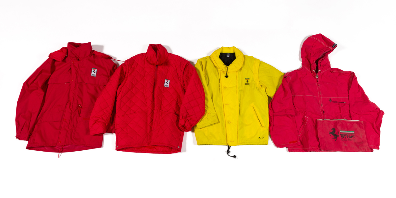 Four Ferrari Club Jackets | No Limits: Icons of Formula 1 | RM Sotheby's