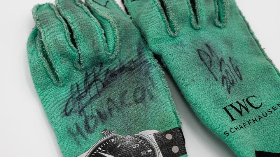 2016 Nico Rosberg Mercedes-AMG Formula 1 Signed Puma Gloves