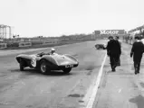 The DB3S is captured on its way to winning the  VSCC Pomeroy Trophy at Silverstone on 22 April 1961.