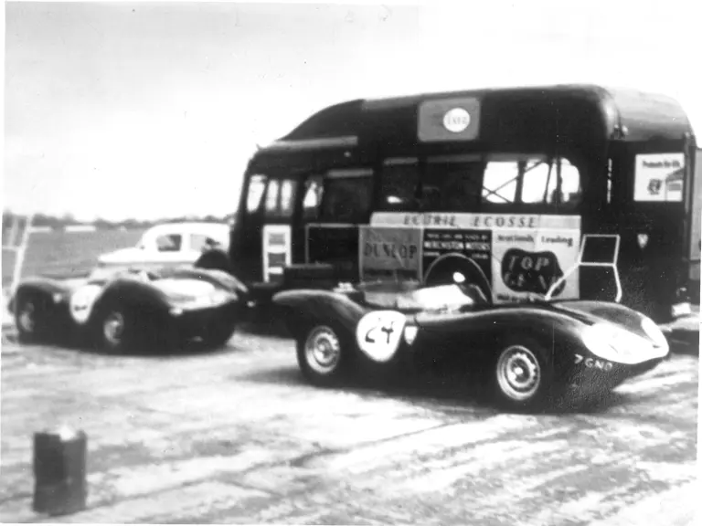 TAD 1/58 is pictured here in period, as it raced for David Murray’s tremendously successful Ecurie Ecosse, Scotland’s most famous racing team.