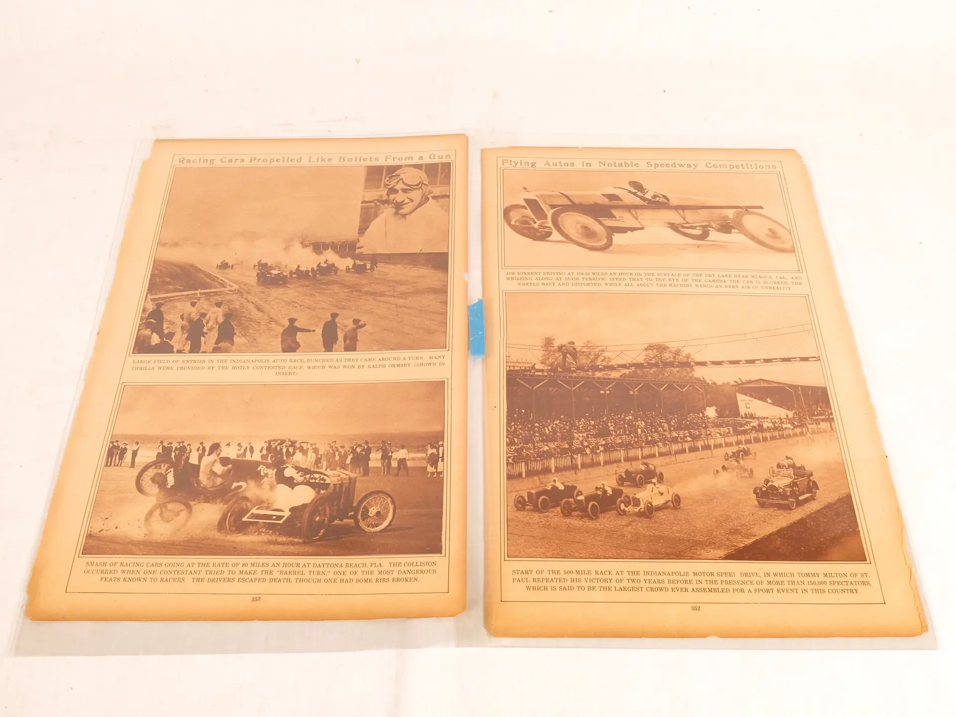 Four pictures of Open Wheel Racing Early 1900's | Auburn Fall 2013 | RM ...