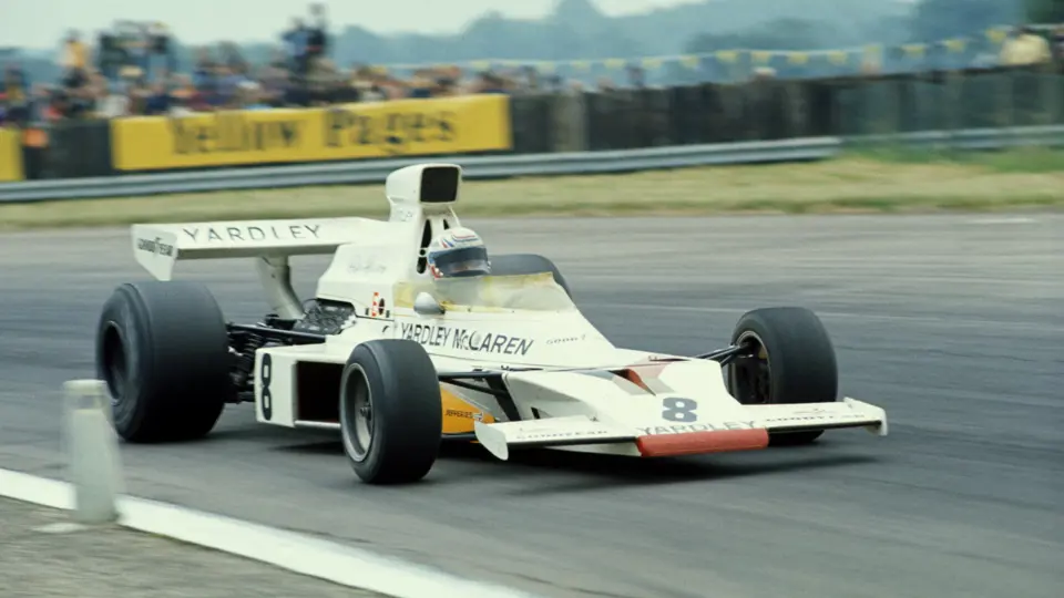 Piloted by Peter Revson with Yardley McLaren livery, chassis 2 was driven to outright victory at the 1973 British Grand Prix.