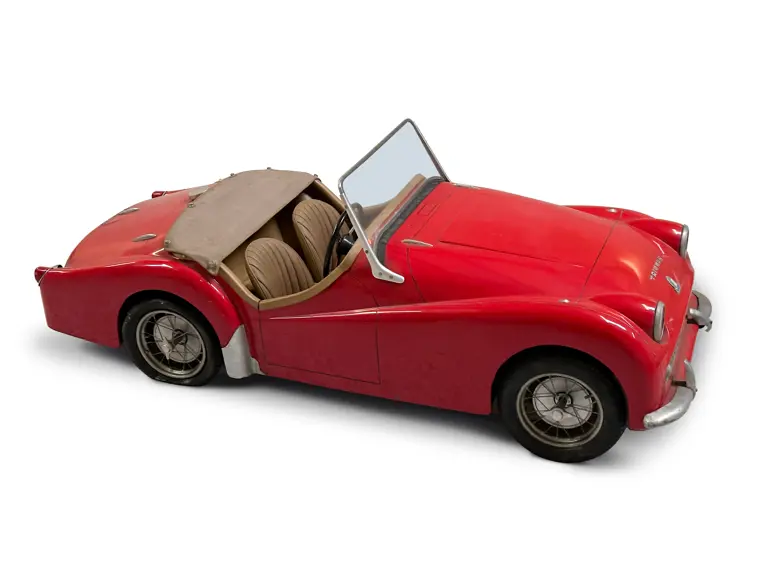 Vintage Bandai Triumph TR-3 Roadster Red TR3 Friction