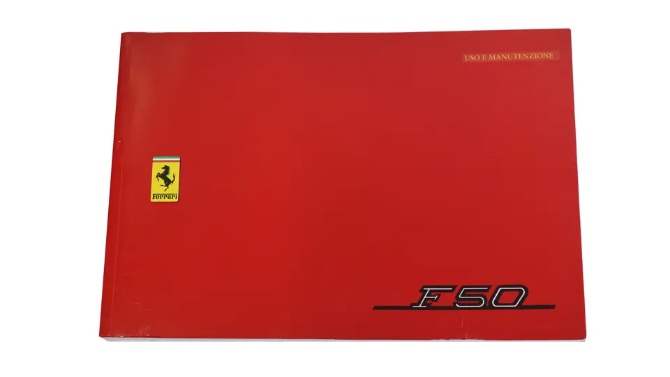 Ferrari F50 Owner's Manual | Open Roads, February 2022 | RM Sotheby's