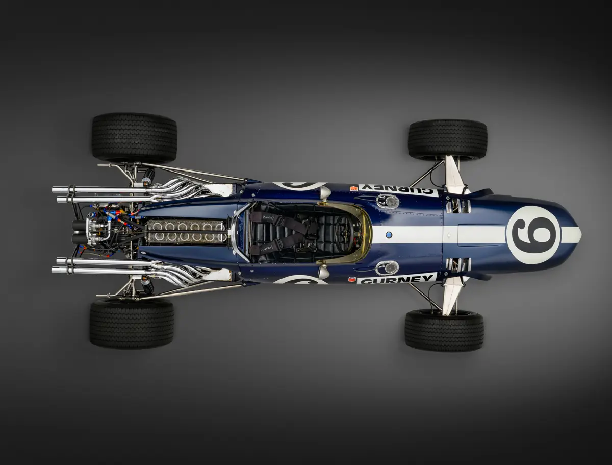 1967 AAR Eagle Mk I Gurney-Weslake Overhead View of the Car