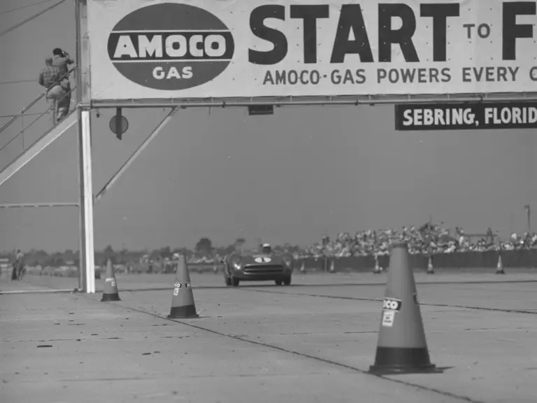 The Chevrolet Corvette SS at the 1957 12 Hours of Sebring.