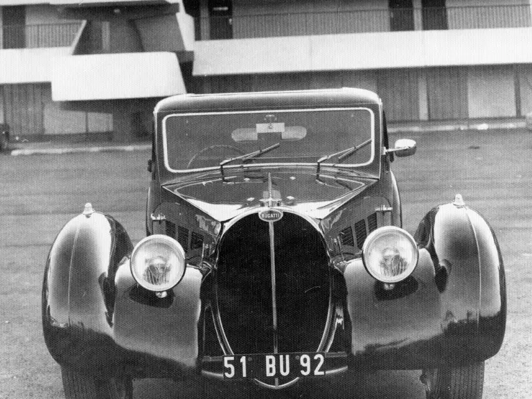 Pictured in the 1970s on a Club Buggati France rally.