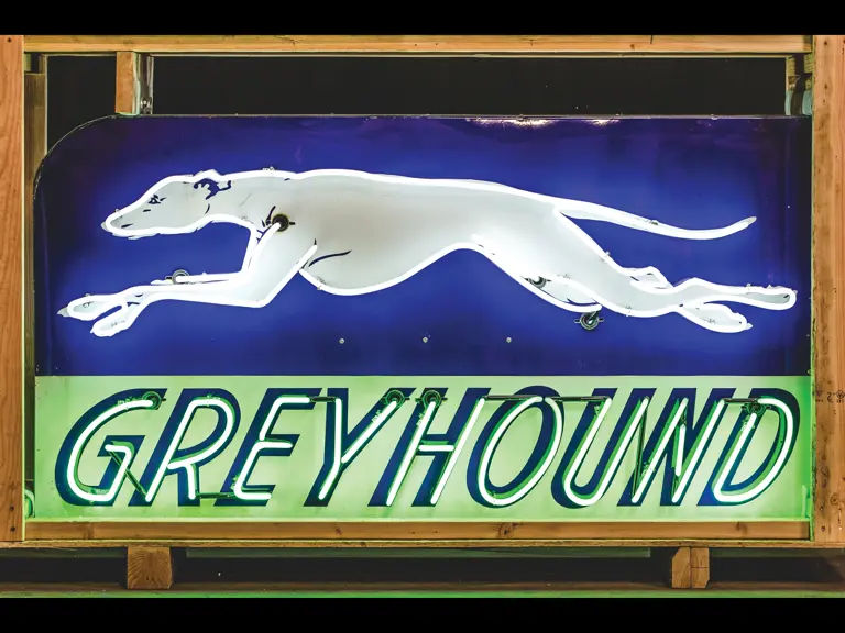 Greyhound with Dog Neon Signs Mounted Back-To-Back | Auburn Spring 2019 ...