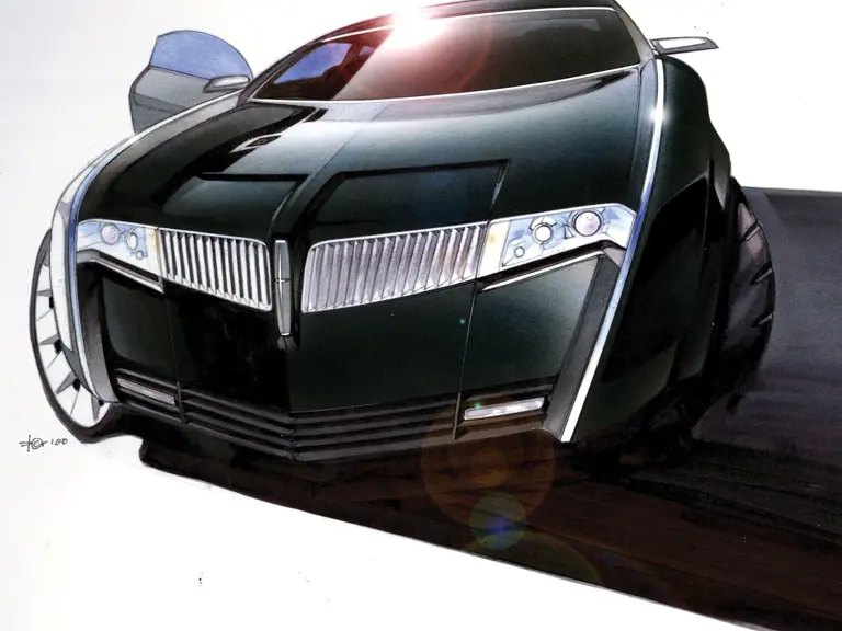 Lincoln MK 9 concept design sketch
