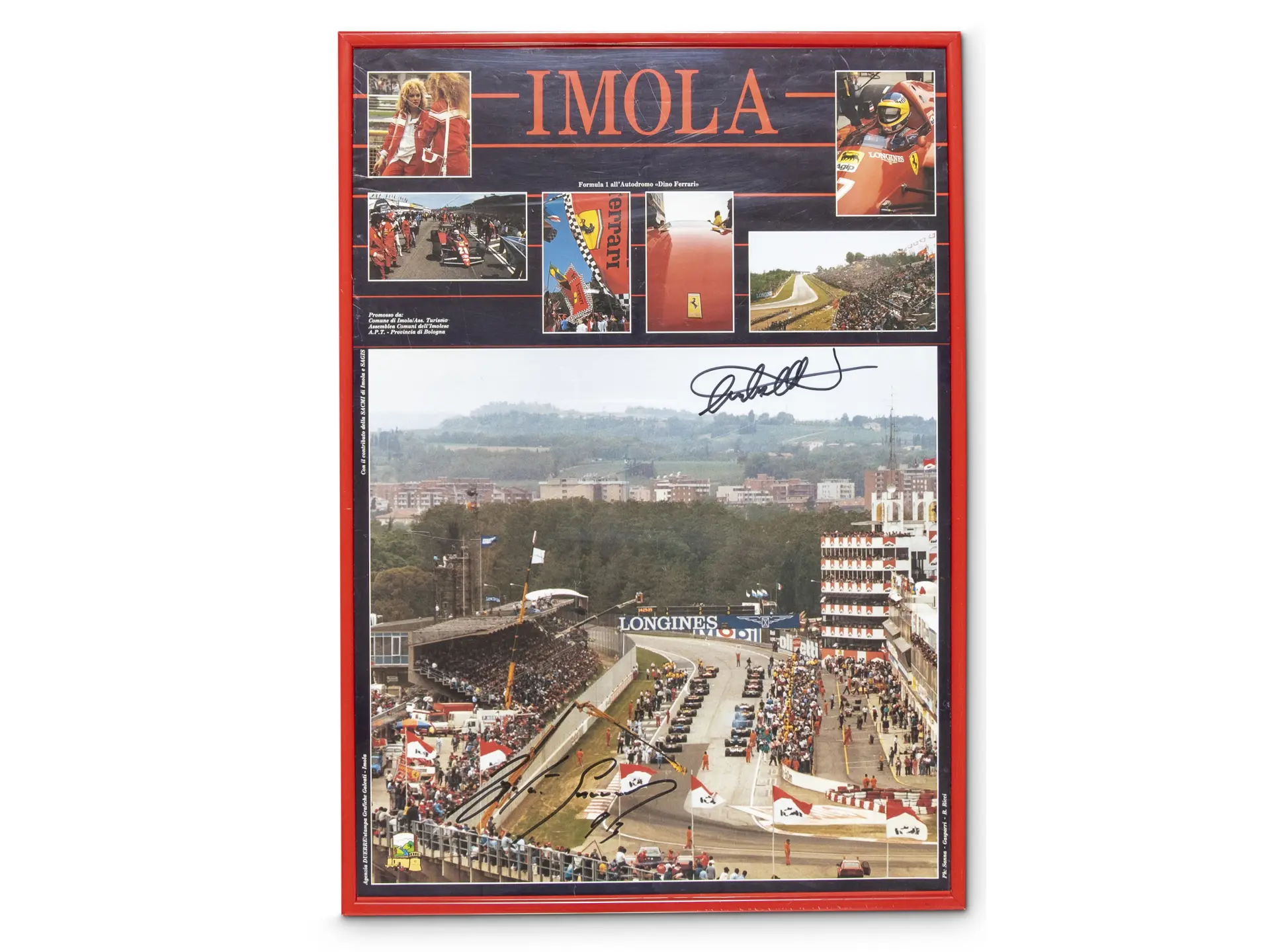 Imola Race Poster, Signed by Ayrton Senna and Michael Andretti | The ...