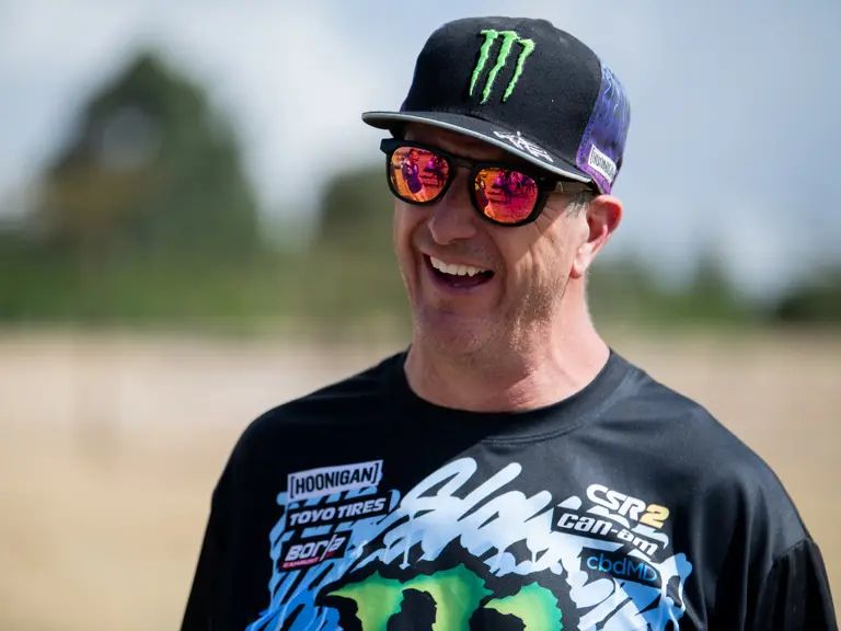 The Tuthill-prepared Porsche 911 SC 'Safari' on the 2022 East African Safari Classic, driven by Ken Block.