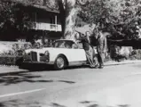 Original owner, Edward Ashley, with car on September 8, 1956.