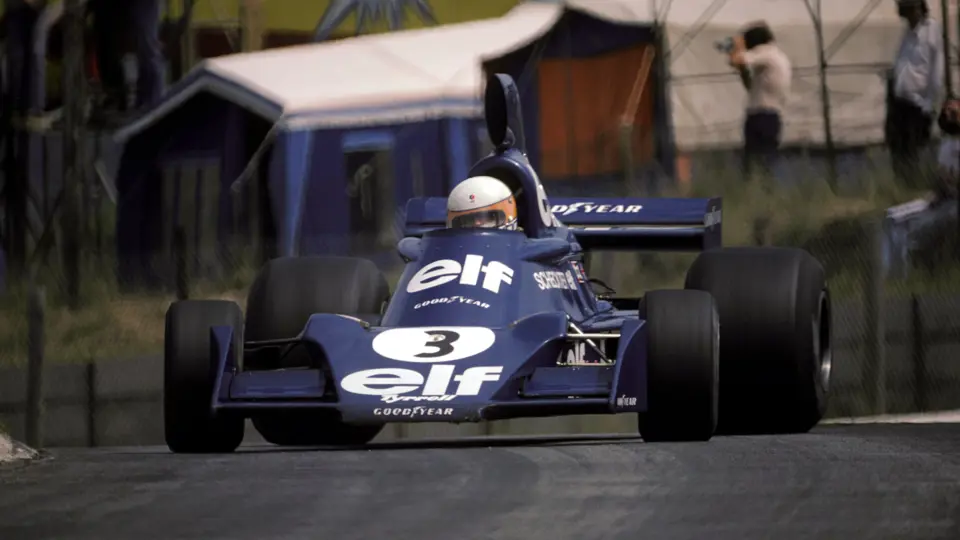 Racing at his home Grand Prix, Jody Scheckter put on a performance at Kyalami in March, 1976, climbing from 12th to finish 4th.