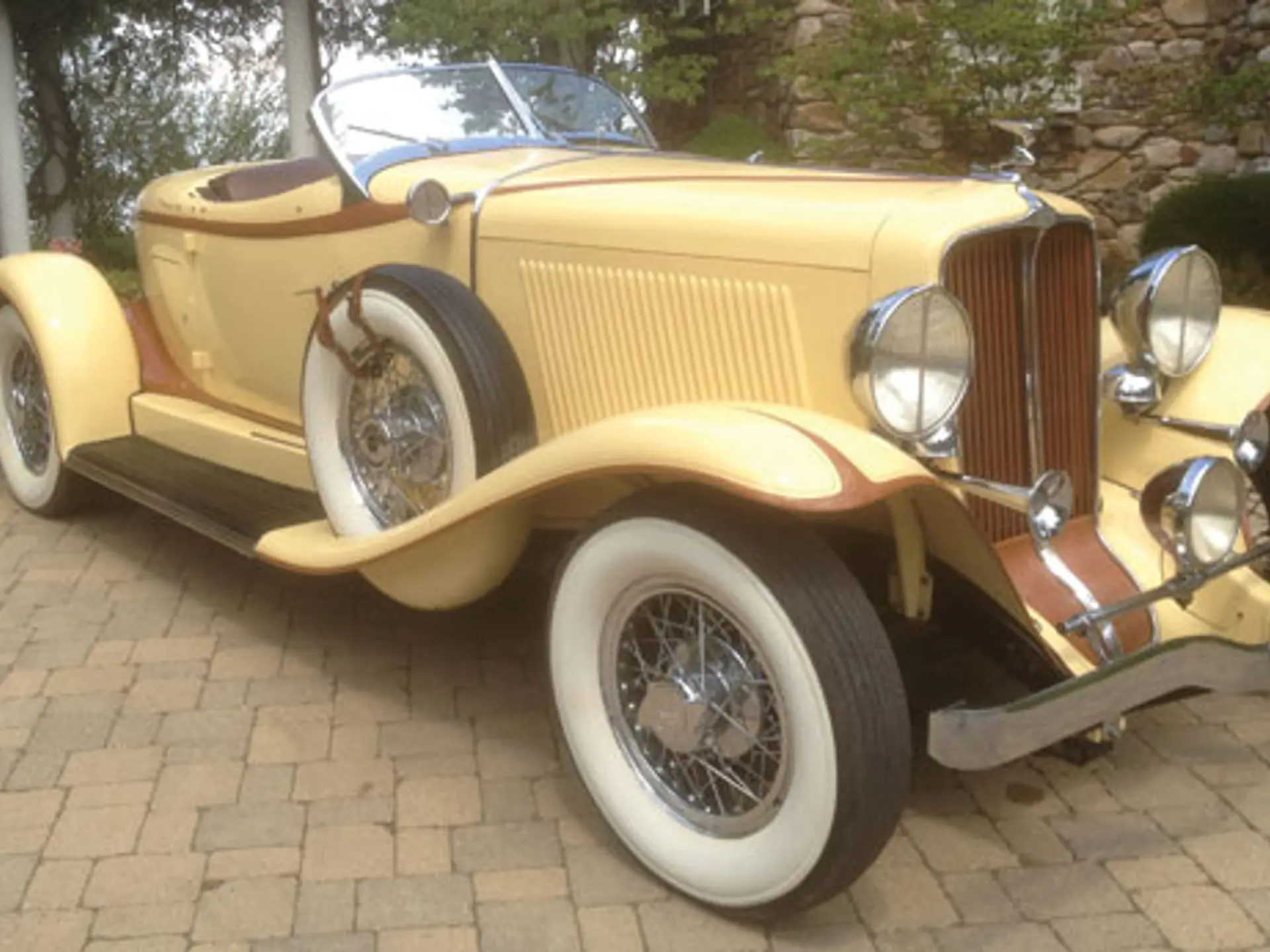 1935 Auburn 851 Speedster non peint 1/87 métal blanc/étain