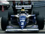 Ayrton Senna as seen in FW16B-01 prior to the 1994 Brazilian Grand Prix.