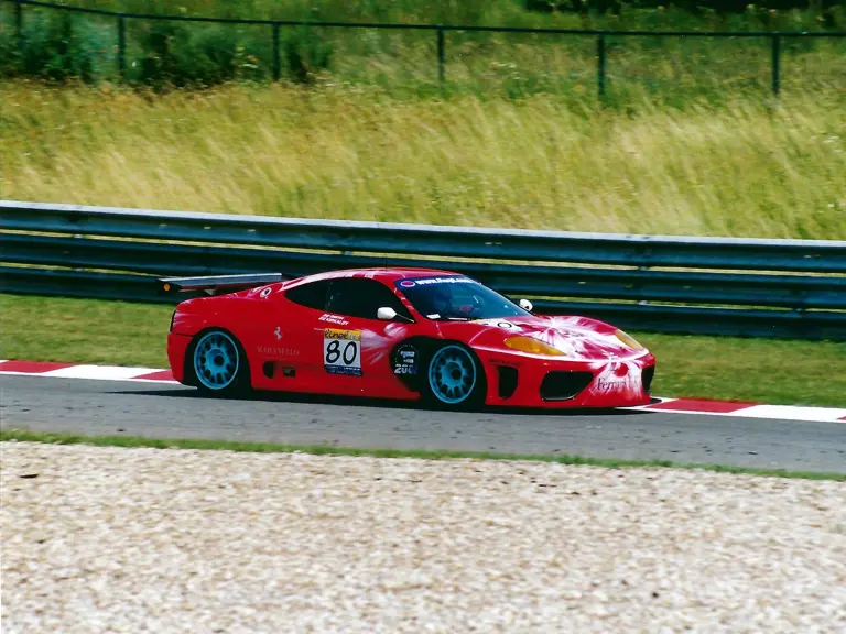 360 N-GT 011 as seen testing at Spa Francorchamps in 2003. 