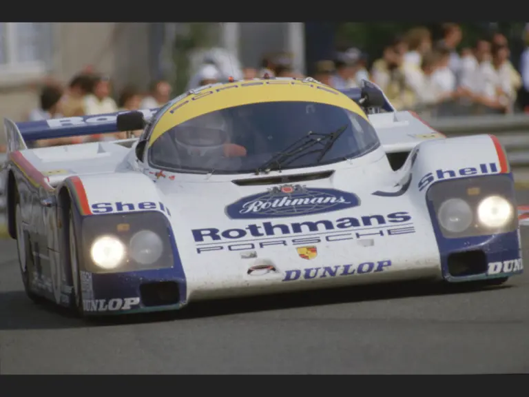 The Porsche sported race number “3” and wore a Rothmans-Porsche livery at the 1985 24 Hours of Le Mans.