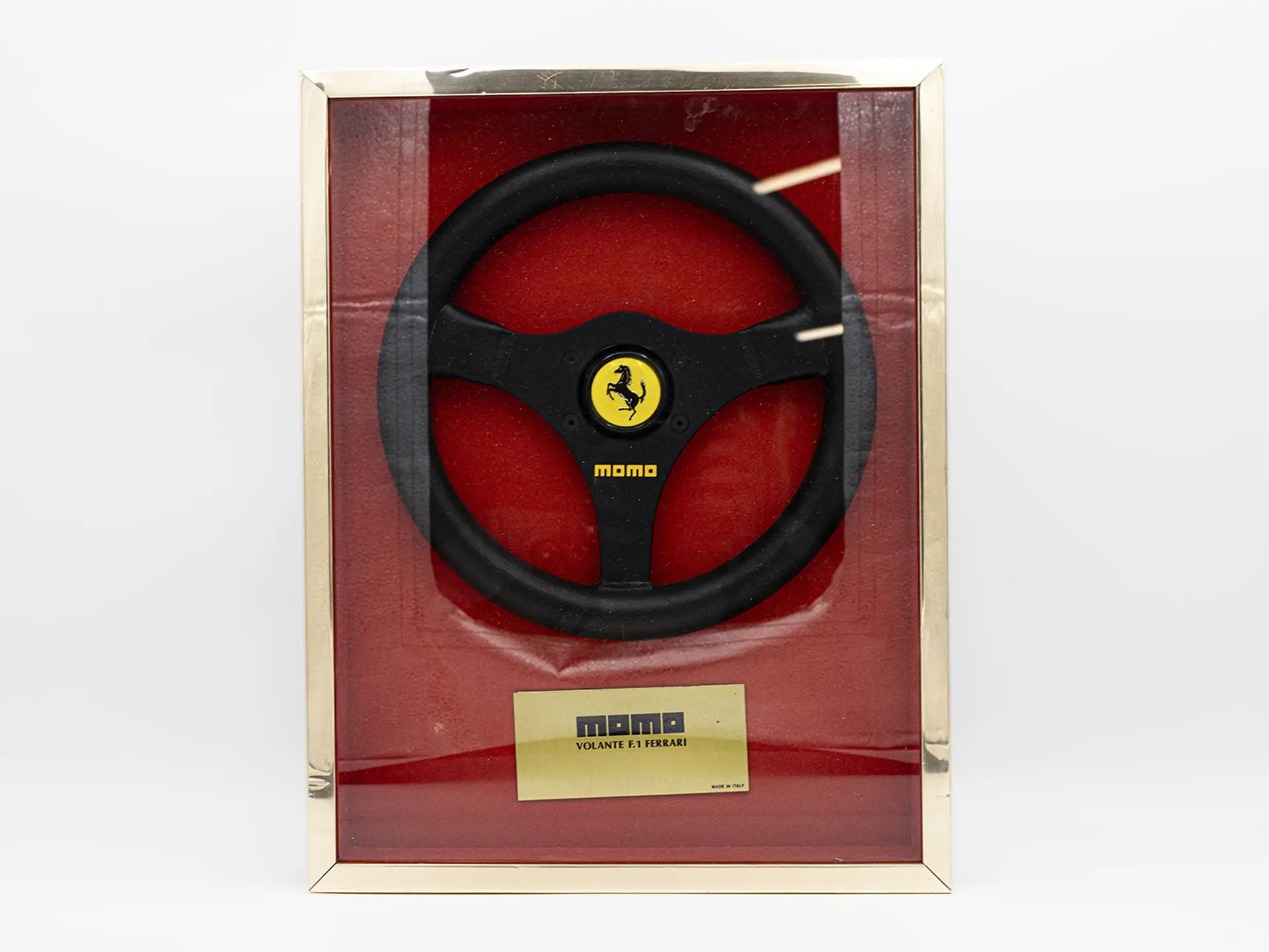 Framed Momo Volante F1 Ferrari Steering Wheel | The Champions