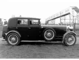 The Lagonda is pictured in period (date unknown).