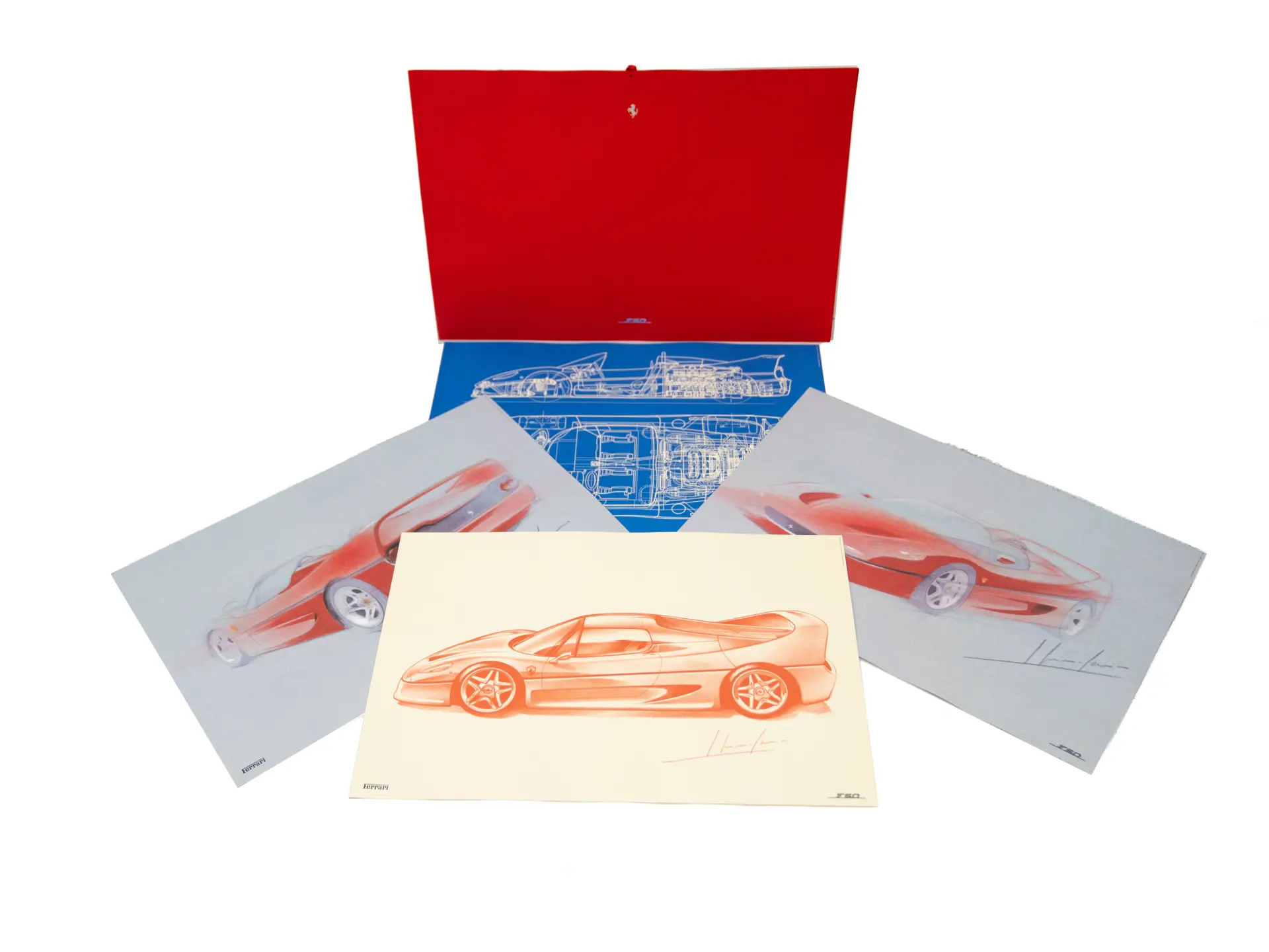 Four Ferrari F50 Lithographs | Shift Online: Europe and