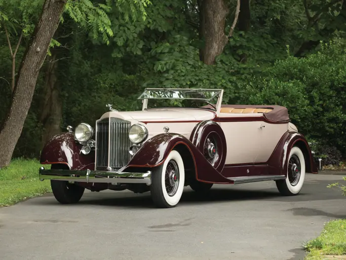1934 Packard 1104 Super Eight Convertible Victoria: market value and price history