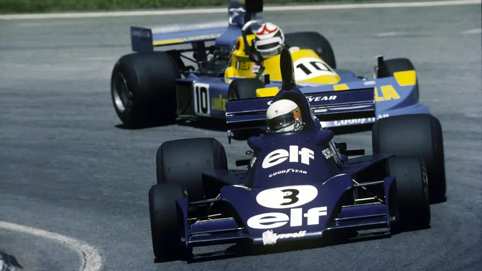 Qualifying in 13th at the 1976 Brazilian Grand Prix, Scheckter fought his way through the grid to finish 5th in this Tyrrell 007.