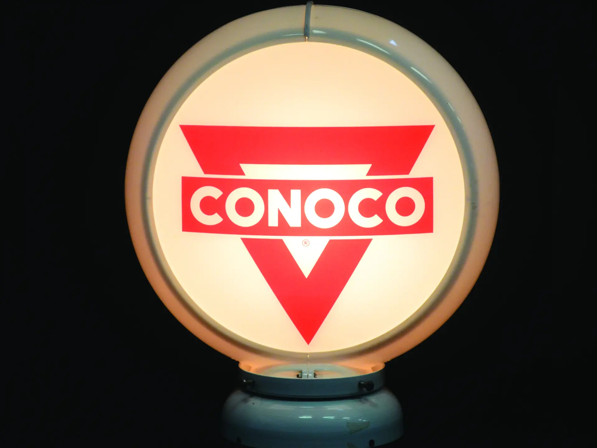 An original Conoco gas globe. | Auburn Fall 2016 | RM Sotheby's