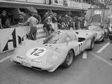 Chassis 1030 is seen in the pit lane prior to the 1970 24 Hours of Le Mans. The Garage Francorchamps car finished 5th overall.