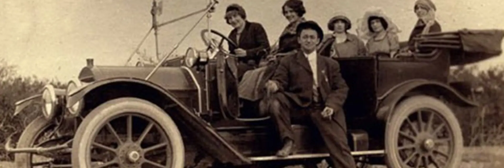 A brass era automobile